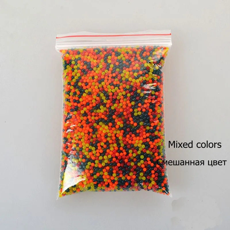 colorful 10000 шт./пакет с украшением в виде кристаллов и кристалликами почвы гель полимера воды с бисером и цветочным принтом для девочек/Свадьба/украшение дом растет шарики воды большой домашний декор - Цвет: colorful