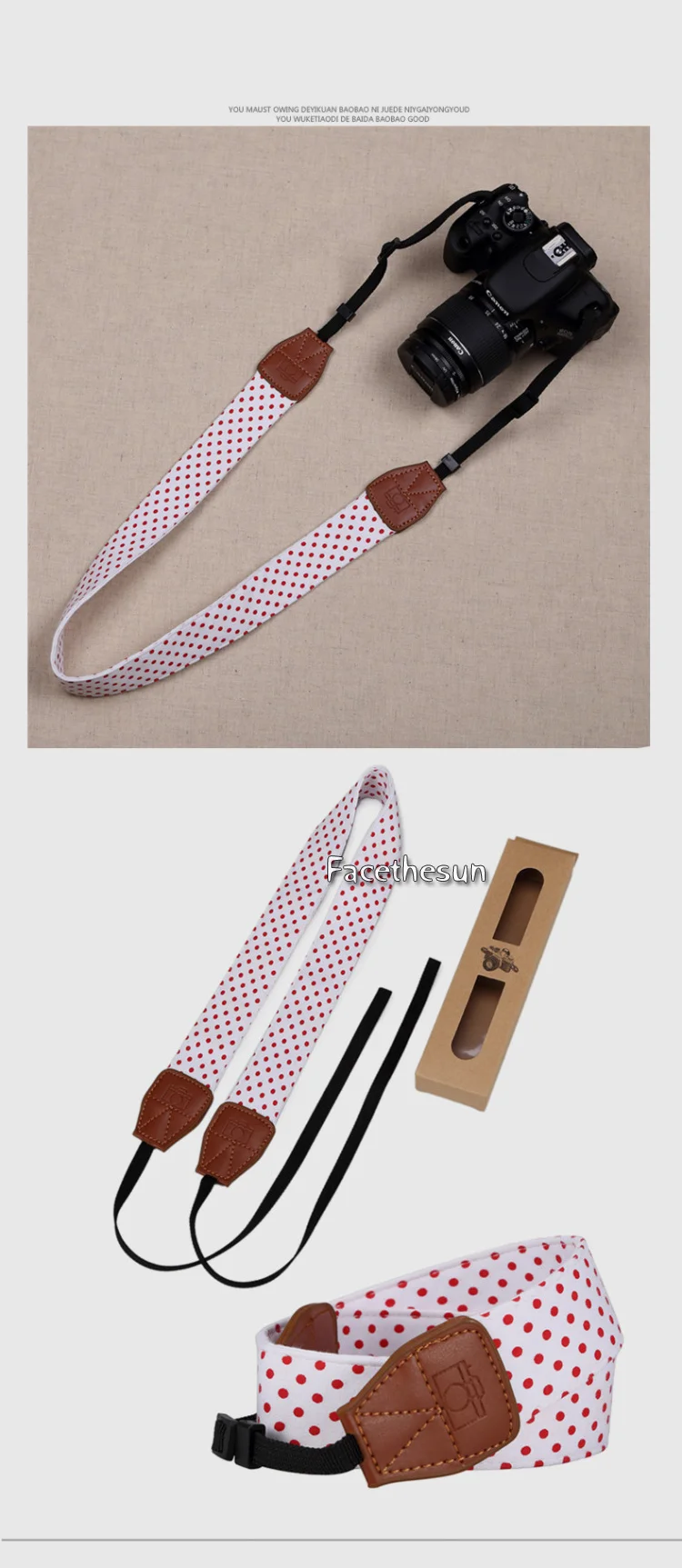 Polka Dots Camera Shoulder Strap Belts AR 01-4