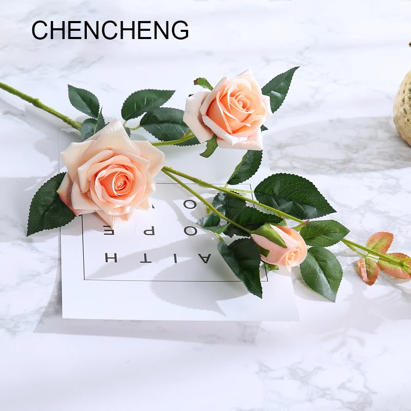 94cm Artificial Flowers Simulation Flower Rose Living Room Dining Table Fake Flower Decoration Vase Wedding Gift Bouquet Balcony 94cm Artificial Flowers Simulation Flower Rose Living Room Dining Table Fake Flower Decoration Vase Wedding Gift Bouquet Balcony