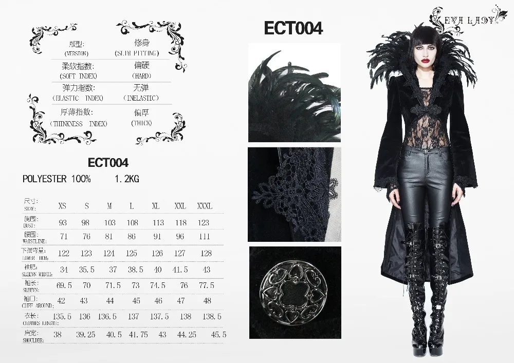 ECT004 size chart
