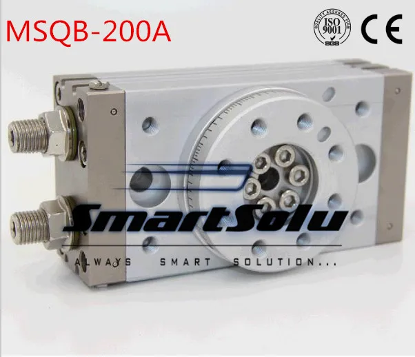 

Free Shipping double acting table actuator pneumatic rotary air cylinder large type MSQB-200A with adjustment bolt