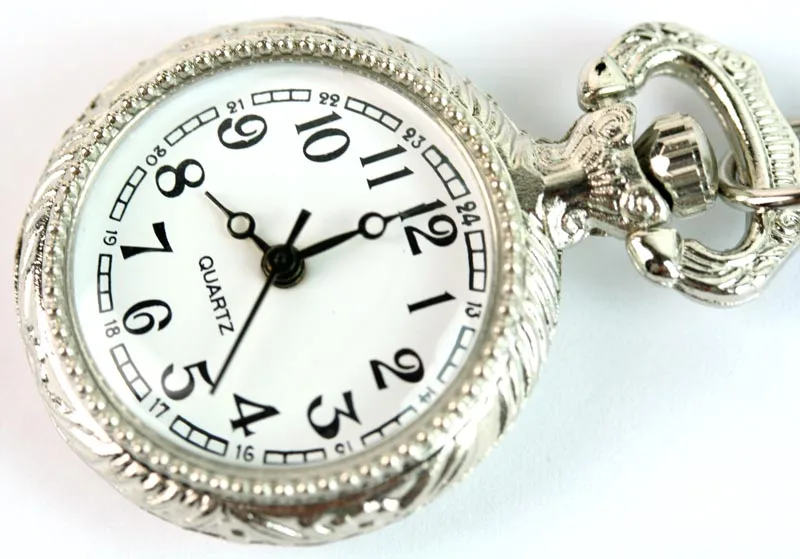 Серебряные модные антикварные мини кварцевые карманные часы|pocket watch|quartz pocket