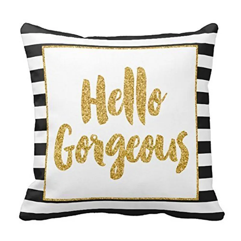 Золотой блестящий квадратный чехол для подушки домашний декор Cojin Housse de coussin Oct14 |