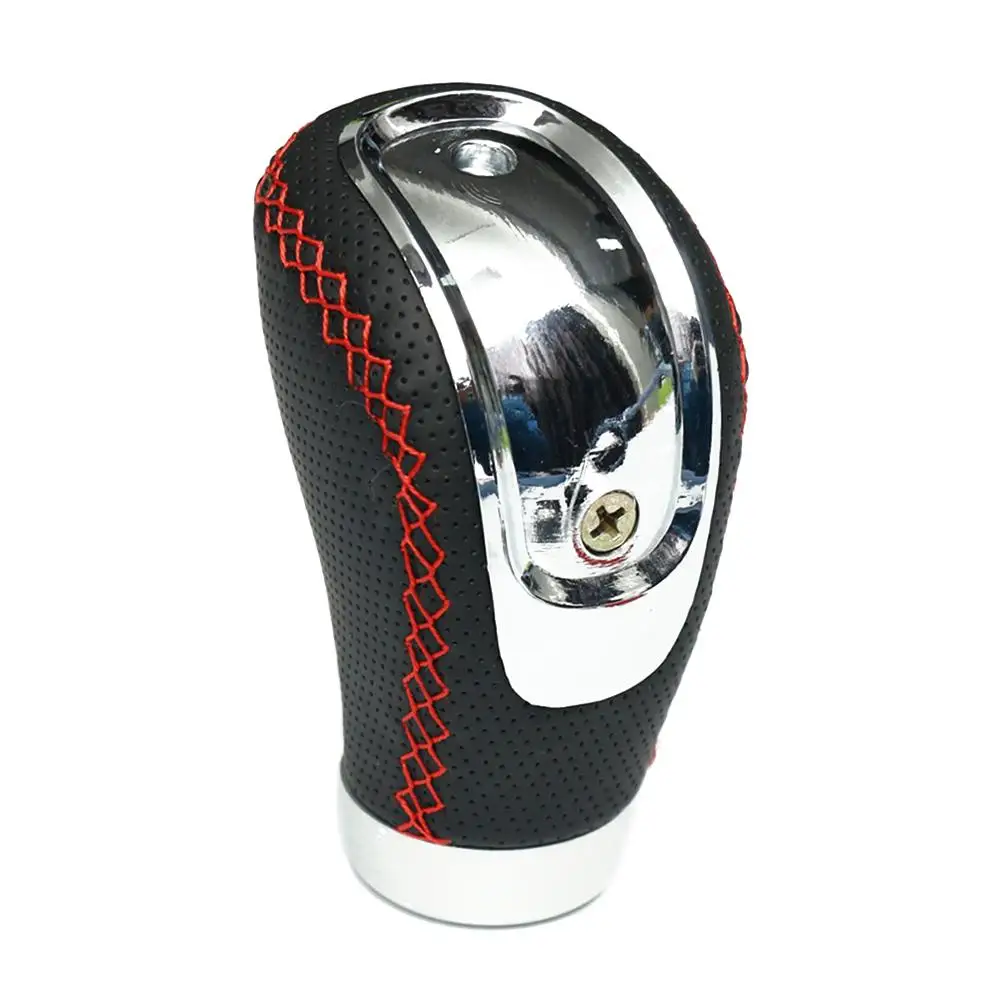 Universal Car 5/6 Speed Free Replacement PU Leather Car Manual Transmission Gear Shift Knob Shifter Gear Shift Knob Handle Stick