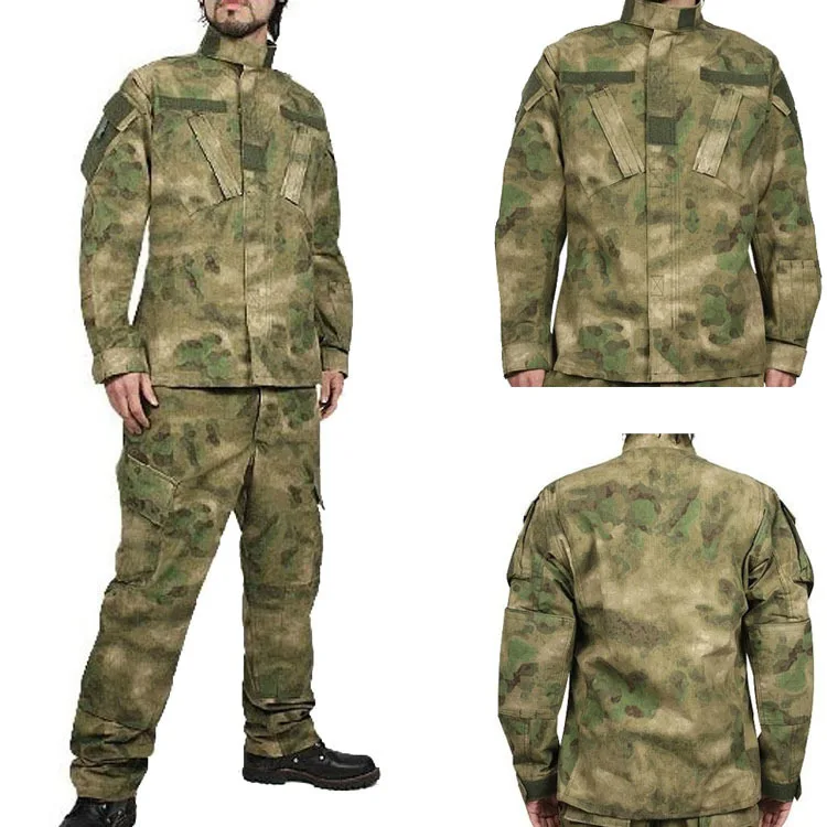 Тактическая форма Камуфляжный костюм в стиле милитари Боевая форма комплект рубашка+ брюки немецкий Лесной камуфляж одежда охота