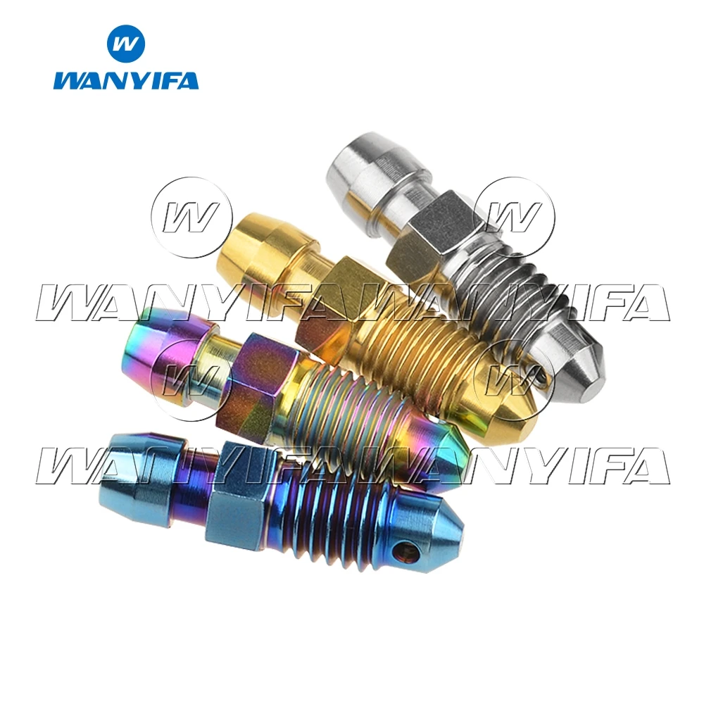 

Wanyifa M8x1.0 1.25mm Motorcycle Pliers Pipes Oil Release Titanium Bolt Screw for Bicycle Motorcycle Part