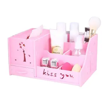 

28x18.5x14.5cm Tissue Paper Box Holder Organizer Remote Control Storage Case Organizer Storage Box