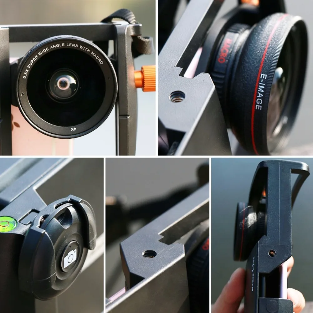  Ulanzi E-image Magic Q30 Smartphone Video Cage Kit Stabilizer Case w Wide Angle/Marco Lens for Vide