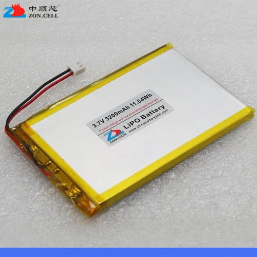 Доставка в ядро 3200mAh 3 7 V литий-полимерный аккумулятор 655372 мобильного питания
