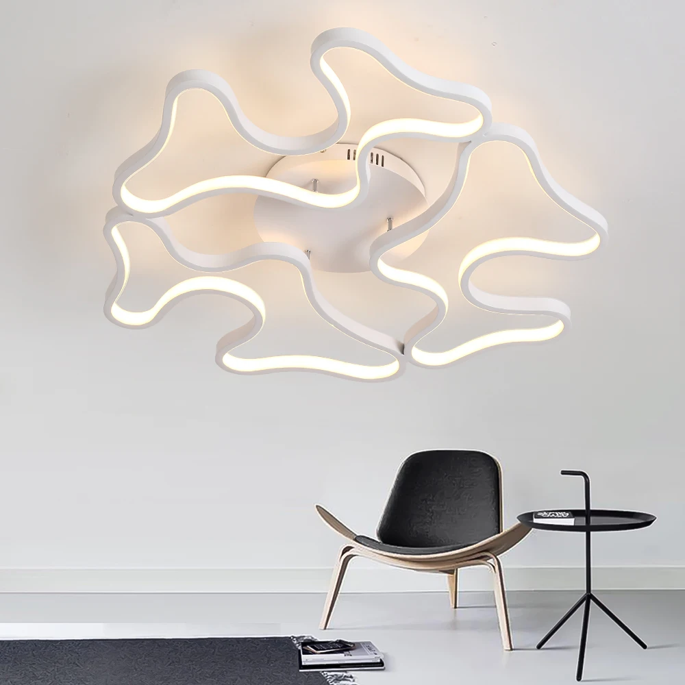 

LED Modern Ceiling Lamp Ceiling Lights for Bedroom Dining Room Led Living Room Ceiling Remote Control Dimming Lighting Fixtures