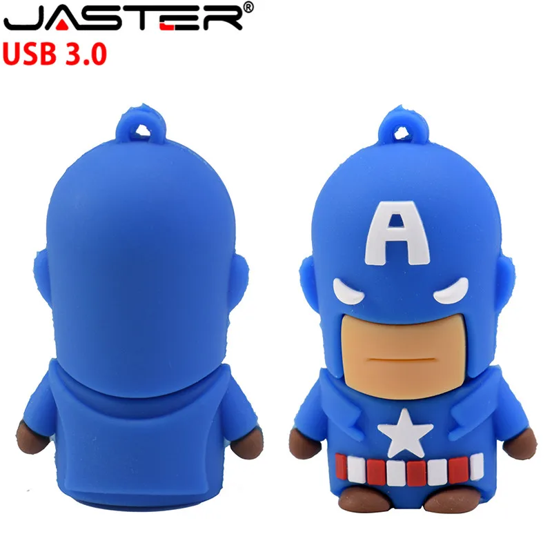 JASTER USB 3,0, креативный мультяшный персонаж Marvel, серия супергероев, usb флеш-накопитель, 4 ГБ, 8 ГБ, 16 ГБ, 32 ГБ, 64 ГБ, быстрая usb карта памяти