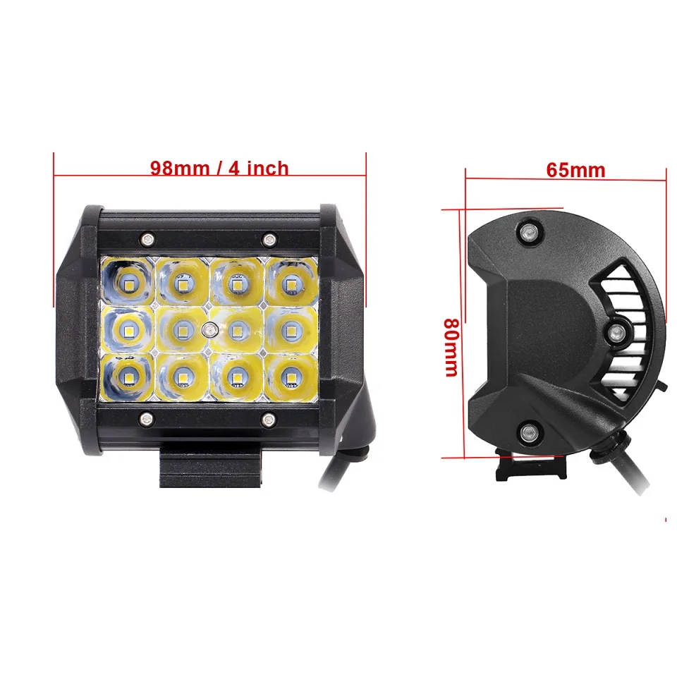 Z& L 4-31 дюймов внедорожный 12 В 24 В светодиодный светильник бар автомобильный Трактор Лодка внедорожный 4WD 4X4 грузовик внедорожник ATV COMBO внедорожный Вождение противотуманная Рабочая лампа - Цвет: 4INCH SPOT