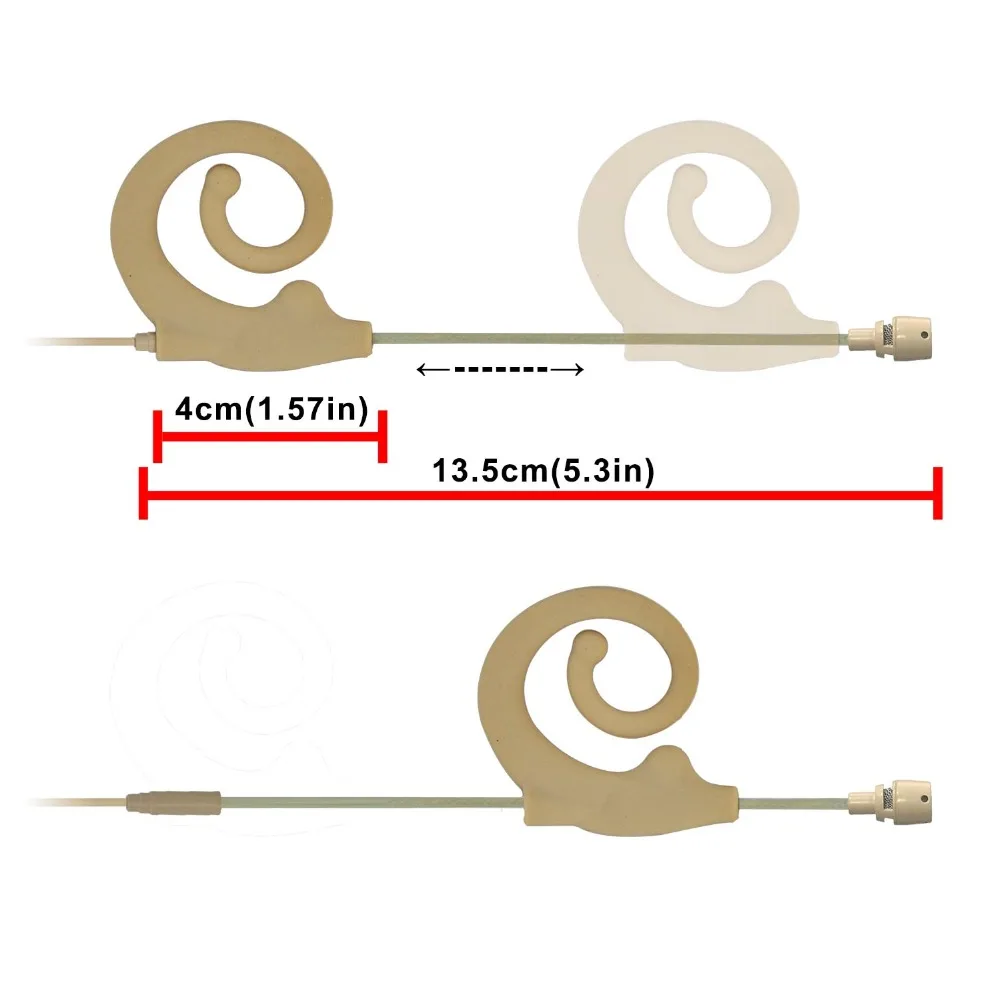 4 Pin Mini XLR штекер 7,5 мм Диаметр микрофон кожи Цвет однонаправленного Тип мини одного уха висит гарнитура микрофон