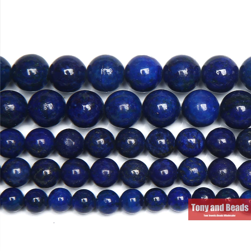 

Free Shipping Dyed Lapis Lazuli Stone Round Loose Beads 15" Strand 6 8 10MM Pick Size For Jewelry Making