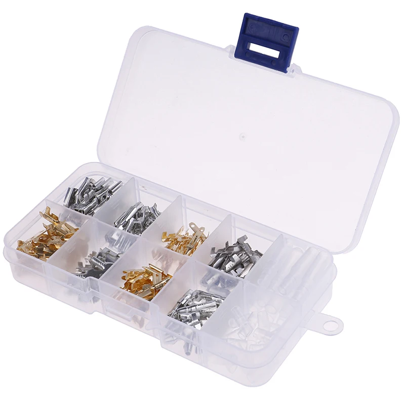 

150pcs Male and Female Car Spade Connector Splice Crimp Wire Terminals Assortment Kit with Insulating Sleeve for Motorcycle Bike