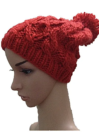Bomhcs осень-зима шапки моды ручной вязки шляпу Для женщин теплые шапочки Caps