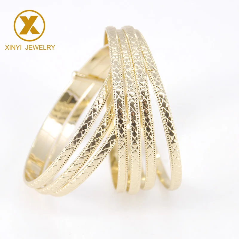 

French women's luxury gold bracelet 2mm thin bracelet fashion hollow jewelry bracelet 7 pieces SZ1434-10