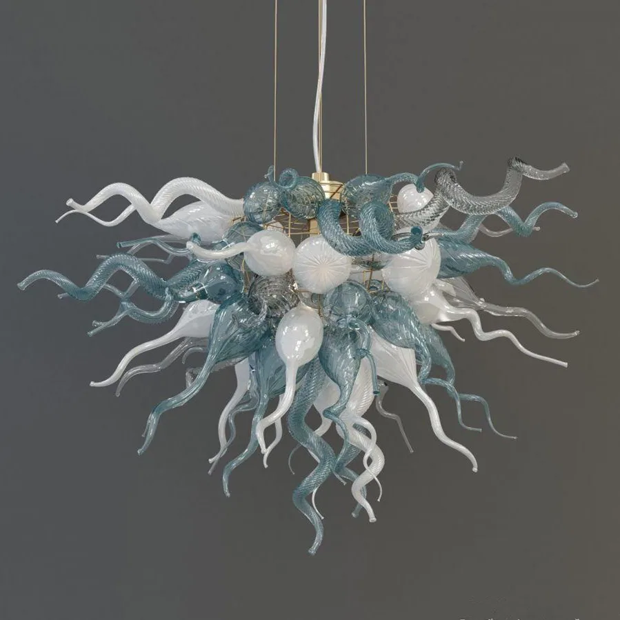 

Handmade Blown Glass Chandelier Lighting for Home Decoration LED Dining Room Living Room Light Fixtures Cheap