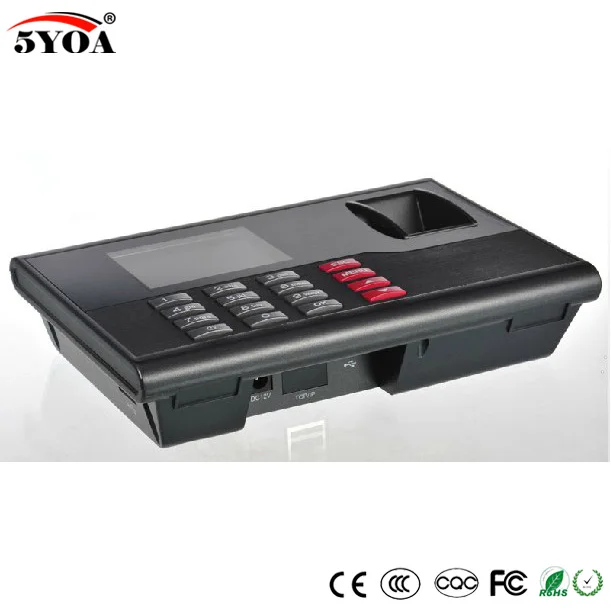 5YOA 5YA120A биометрический отпечаток пальца посещаемость времени часы рекордер сотрудников цифровой электронный английский считыватель машина USB ID карты