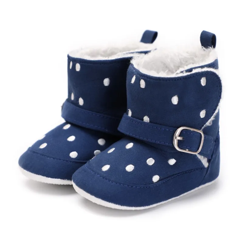 Обувь для маленьких девочек; зимние ботинки; детская хлопковая обувь с мягкой подошвой для девочек; нескользящие ботиночки для малышей; обувь для новорожденных девочек