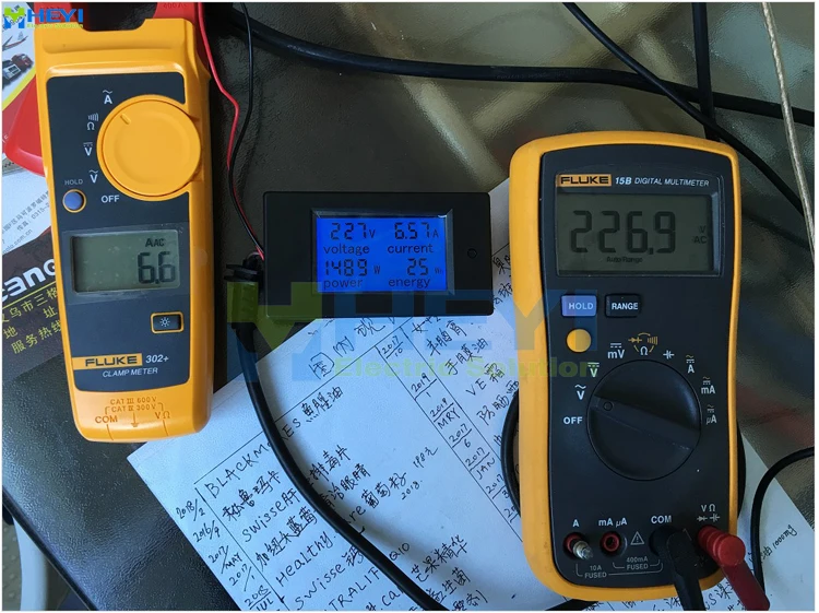 LED AC power monitor energy metering Accuracy evaluation