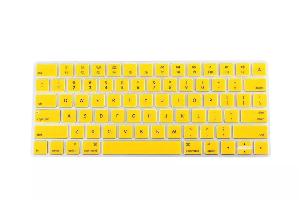 Силиконовый Настольный ПК Волшебная Клавиатура Обложка кожа для APPLE Magic Keyboard 2 Беспроводная перезаряжаемая Версия США( последняя модель - Цвет: Yellow