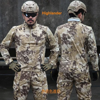 

Kryptek Black US Military Camouflage Sets Plus Size Men Military Uniforms Tactical Suit Quality Outdoor Jungle Hunting Camou Set