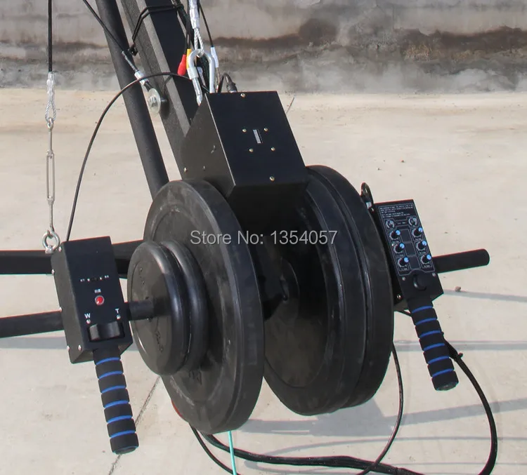 US $700.00 Jib Crane 6m 2Axis Octagon Pan Tilt Head Portable Camera Crane Dslr With Dolly And Monitor Factory Supply