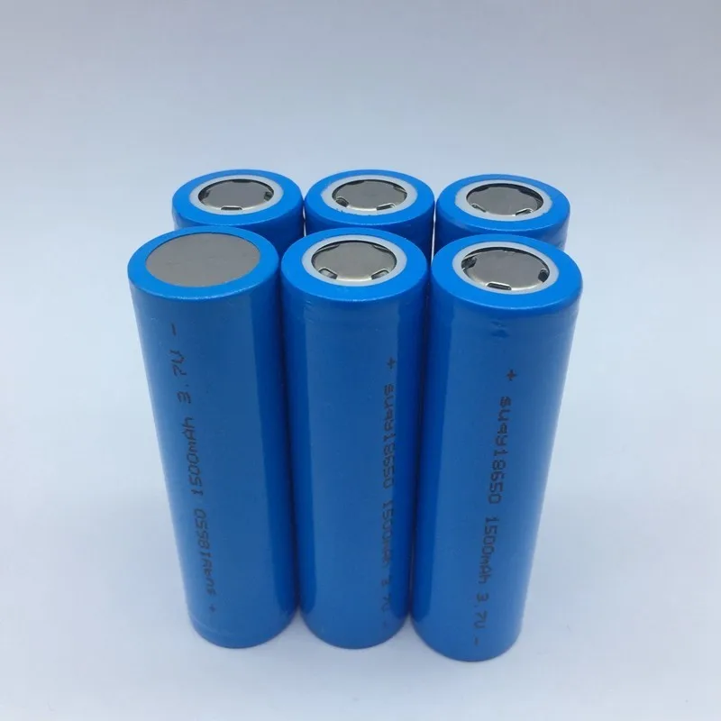 Suqy 3,7 v литий-ионный аккумулятор 18650 18650 1500mah 3,7 v для фонарика 18650 аккумуляторные батареи 3,7 V 12-40 шт