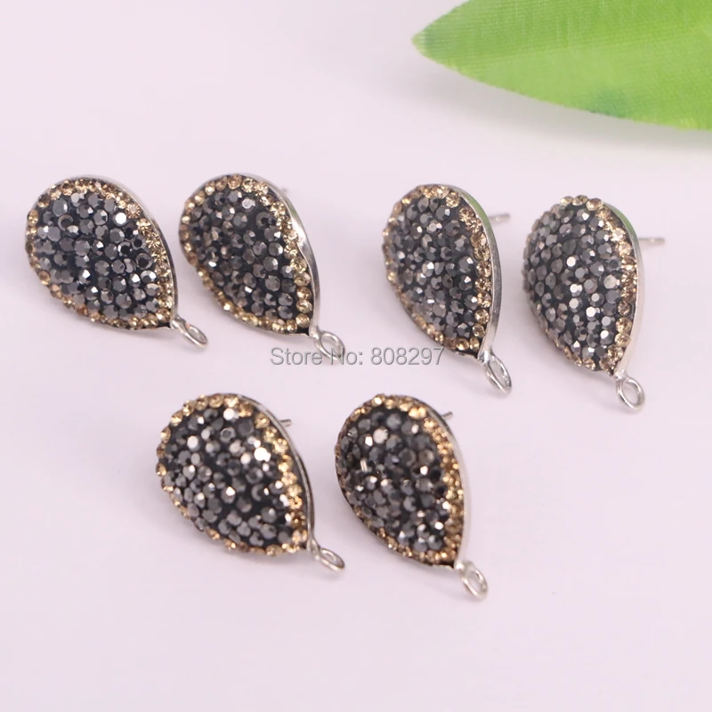 10 пар женский браслет ручной работы горный хрусталь подвеска «капля» серьги гвоздики Ювелирные изделия Поиск