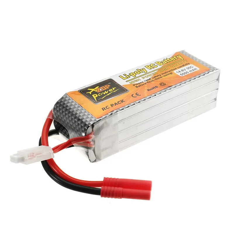 ZOP Power 14 8 v 5000mah 30c 4S RC Дрон Lipo батарея Банан вилка для вертолета квадрокоптера
