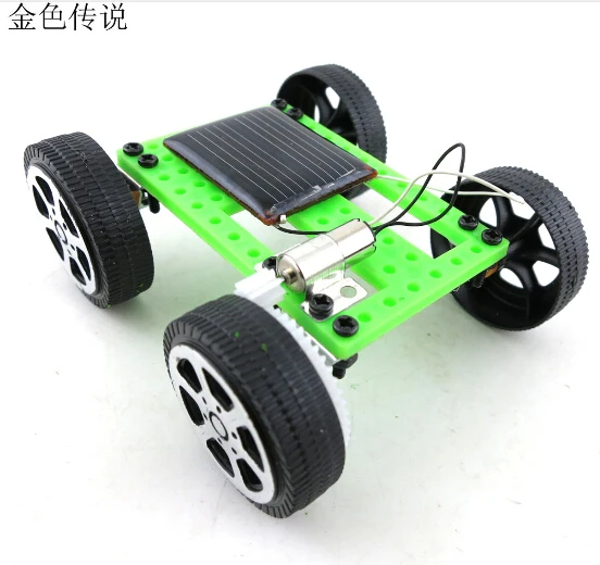 F17914 6 DIY Solar Toy Car Assemble Solar Vehicle Mini Solar Energy Powdered Toys Racer Child