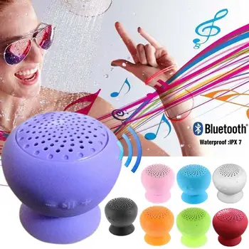 

Waterproof Shower Wireless Speaker Handfree Mic Suction Mini Speakers Bathroom Car Outdoor Beach Stereo Subwoofer