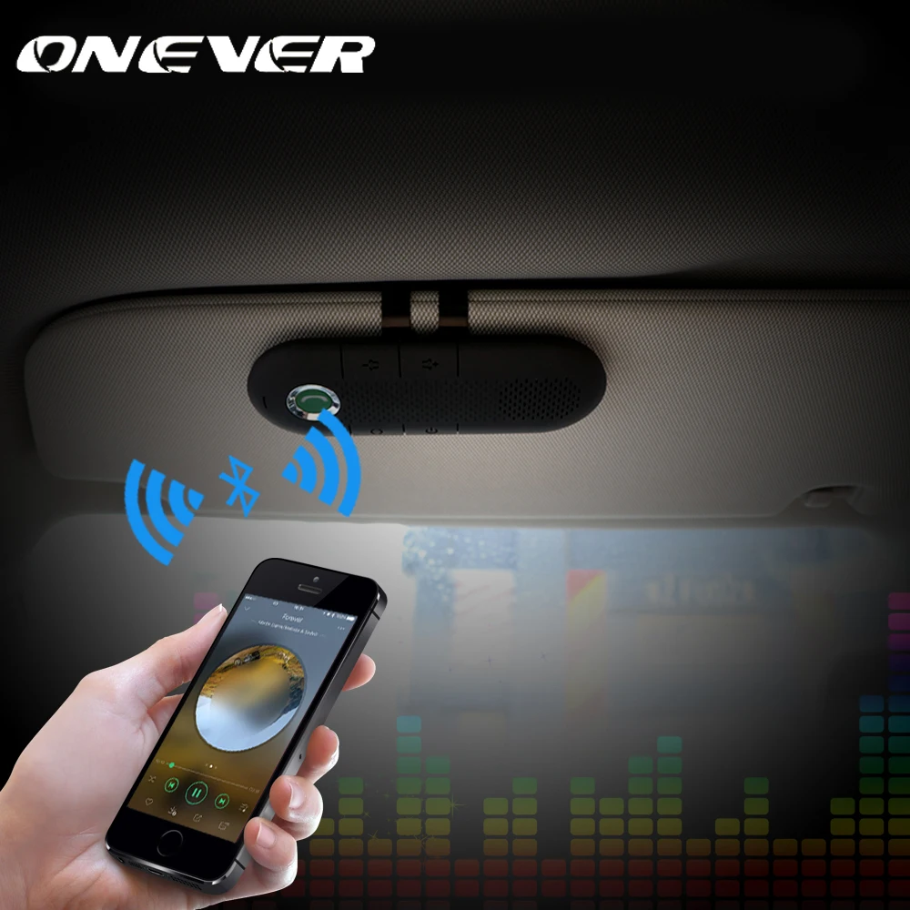 Onever Wireless Bluetooth Car Kit Speakerphone Handsfree Sunvisor In