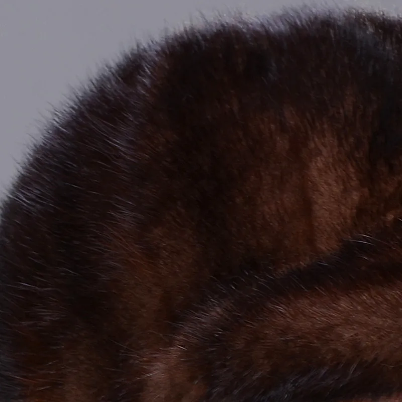 Натуральным норки Мех Кепки модная и теплая шапка для Для женщин высокого качества Мех шапка норковая Сращивание с карнизов блокирование Зимние Мех cap