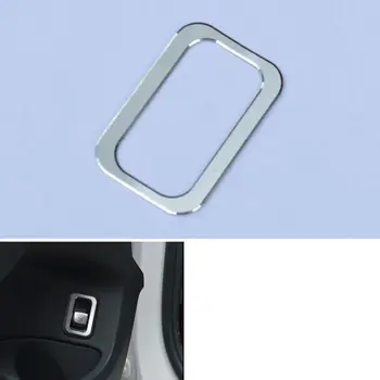 

Aluminum Car Interior Silver Rear Trunk Push Button Switch Decorated Frame Cover Trim For Benz C Class 15 Car Styling Accessorie