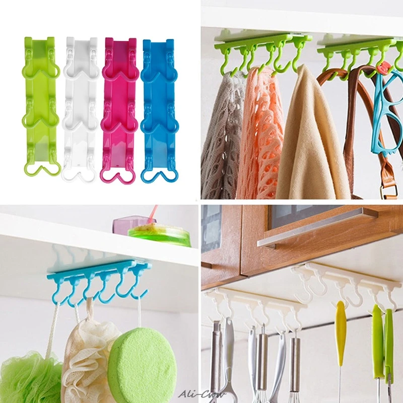 

ABS Kitchen Utensils Rack Holder Hook Ceiling Wall Cabinet Hanging Storage Organizer Racks & Holders