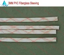 10 м/лот Диаметр 3.0 мм ПВХ изоляция стеклоткани оплетку sleeving