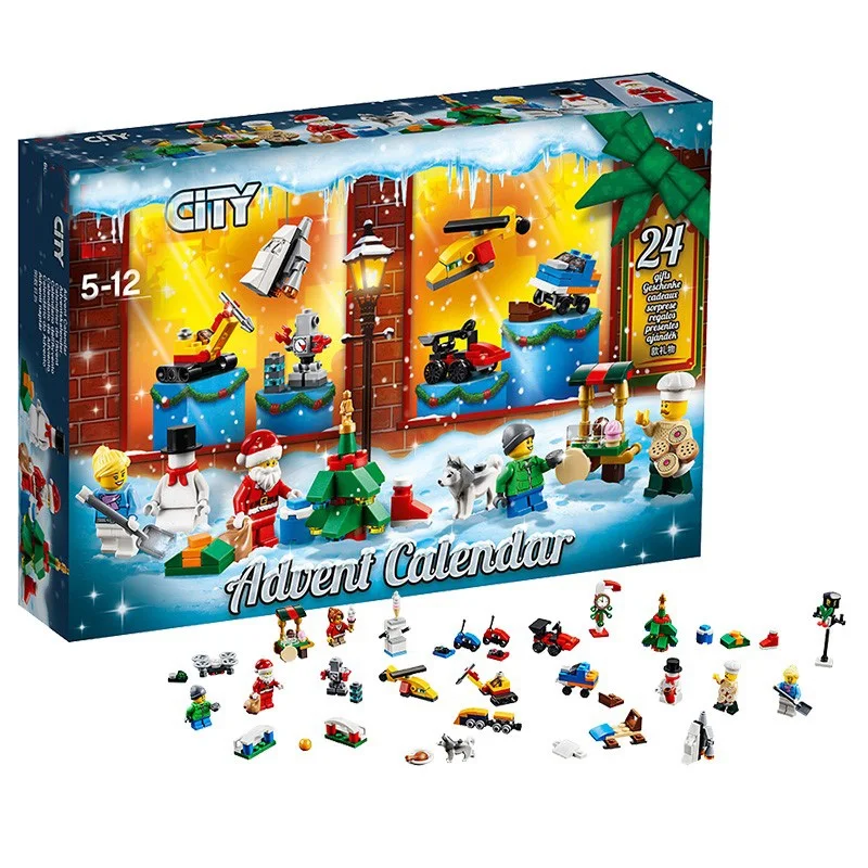 Премиум minifig набор совместимый LxxO город 60201 Адвент календари год Building block kid игрушка подарок на день рождения обновления