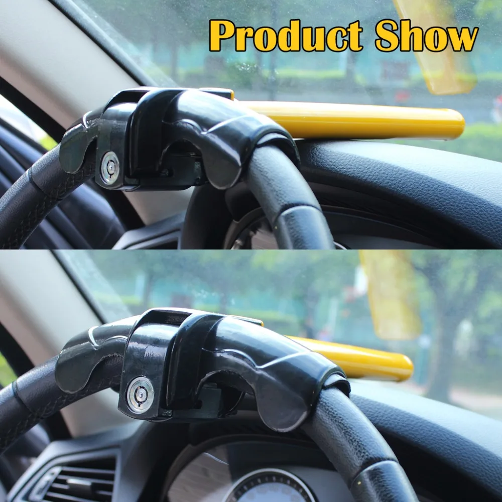 Car Steering Wheel Lock Universal Anti-Theft Car Van Security Rotary Type T Lock for Car's safe (8)