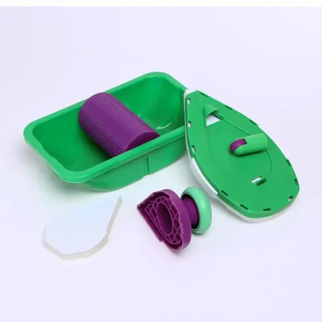 9pcs sponge Point And Paint Roller and Tray Set Household Painting Brush Decorative Tool Home Painting Brush Wall Decor Tool -