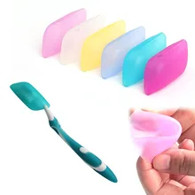 Высокое качество 3 шт./компл. Модный Красочный силиконовый чехол для зубной щетки Аксессуары для хранения