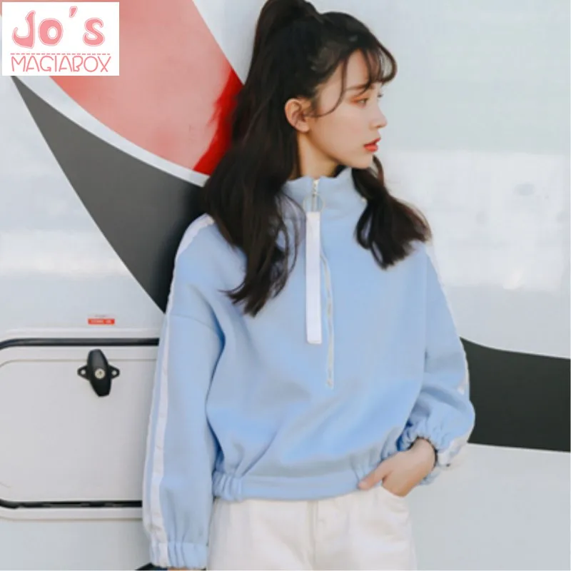 Korea Ulzzang Kpop Pink Hoodies Pullover Women Fashion Coat Winter