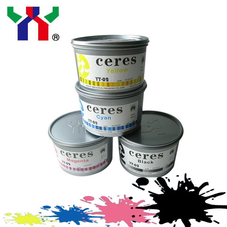 

Ceres YT-02 Yellow Offset Printing Ink for Offset Printing Ink,1kg/can