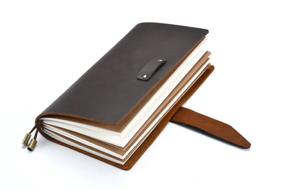 Moterm из натуральной кожи ноутбук дневник журнал ручной работы путешественник ноутбук коровьей старинные в стиле ретро заправка бумаги