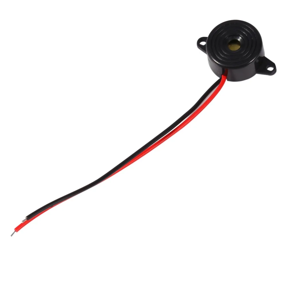 Piezo Electronic Tone Buzzer Alarm Continuous Sound Cable 100mm