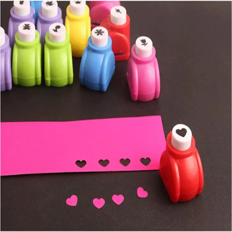 

1 pcs Brand New 6 Style Mini Printing Paper crafts DIY Punch Cutter Tool accessories For Kids scrapbooking cute tools