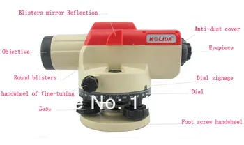 Best KLIDA KL-70 Level Automatic Level Instrument Optical 32x 1mm Accuracy Host
