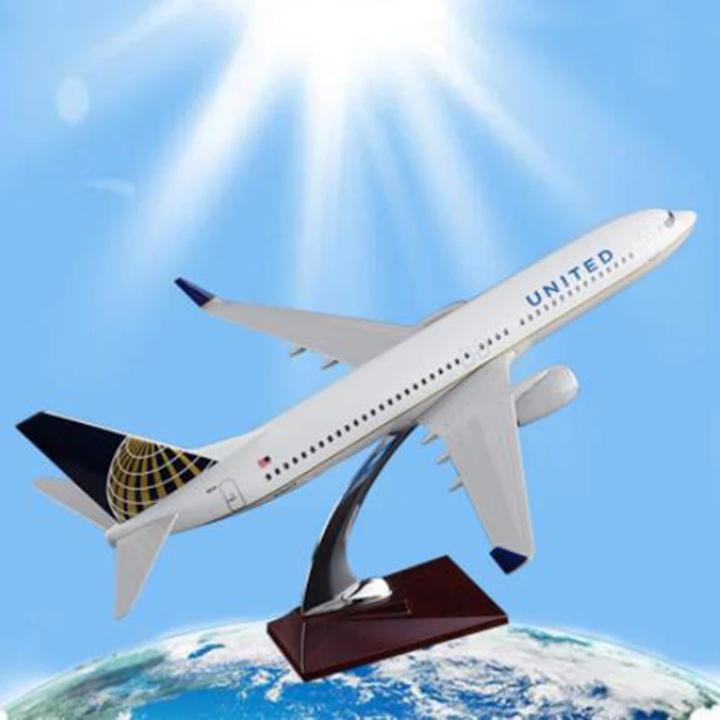 Коллекционная Boeing737-800, большой 40 см, модель аэроплана самолет, литье под давлением, пластиковый сплав, самолет, изысканная игрушка для украшения