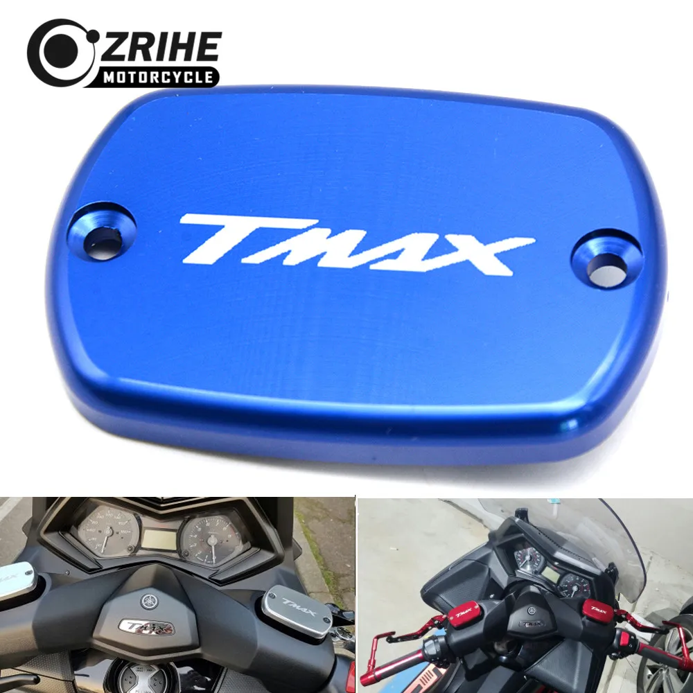 LOGO(TMAX) For Yamaha Tmax 530 530 T-MAX500 T-MAX530 2008-2016 Motorcycle CNC Brake Fluid Reservoir Cap cover